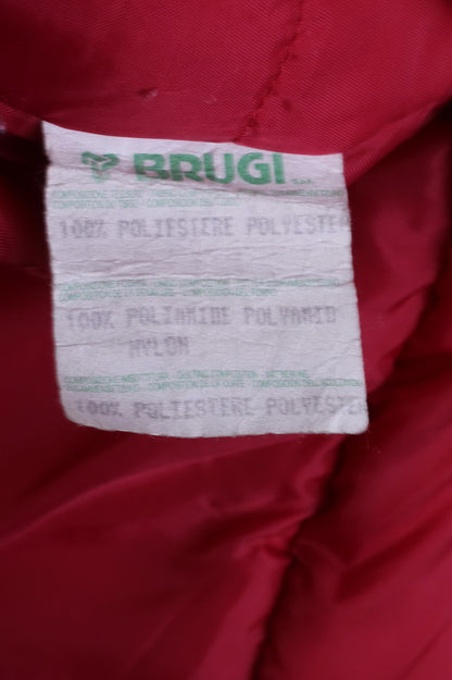 BRUGI Womens 40 M Jacket Vintage Green Multi Printed Warm Outdoor Top