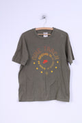 Nike Mens M T- Shirt Cotton Khaki Montreal Los Angeles Seoul Nike Track Graphic