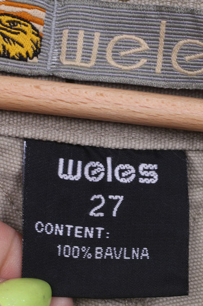 Weles in the Air Pantalon Cargo 27 Femme Camuflage Kaki 