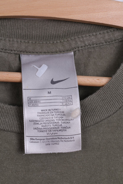 Nike Mens M T- Shirt Cotton Khaki Montreal Los Angeles Seoul Nike Track Graphic