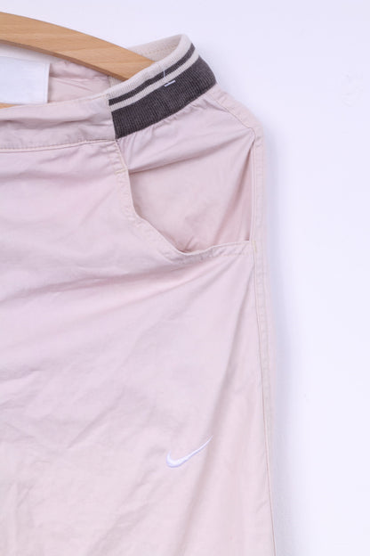 Pantaloni Nike S 34/36 Capri da donna in cotone rosa Abbigliamento sportivo