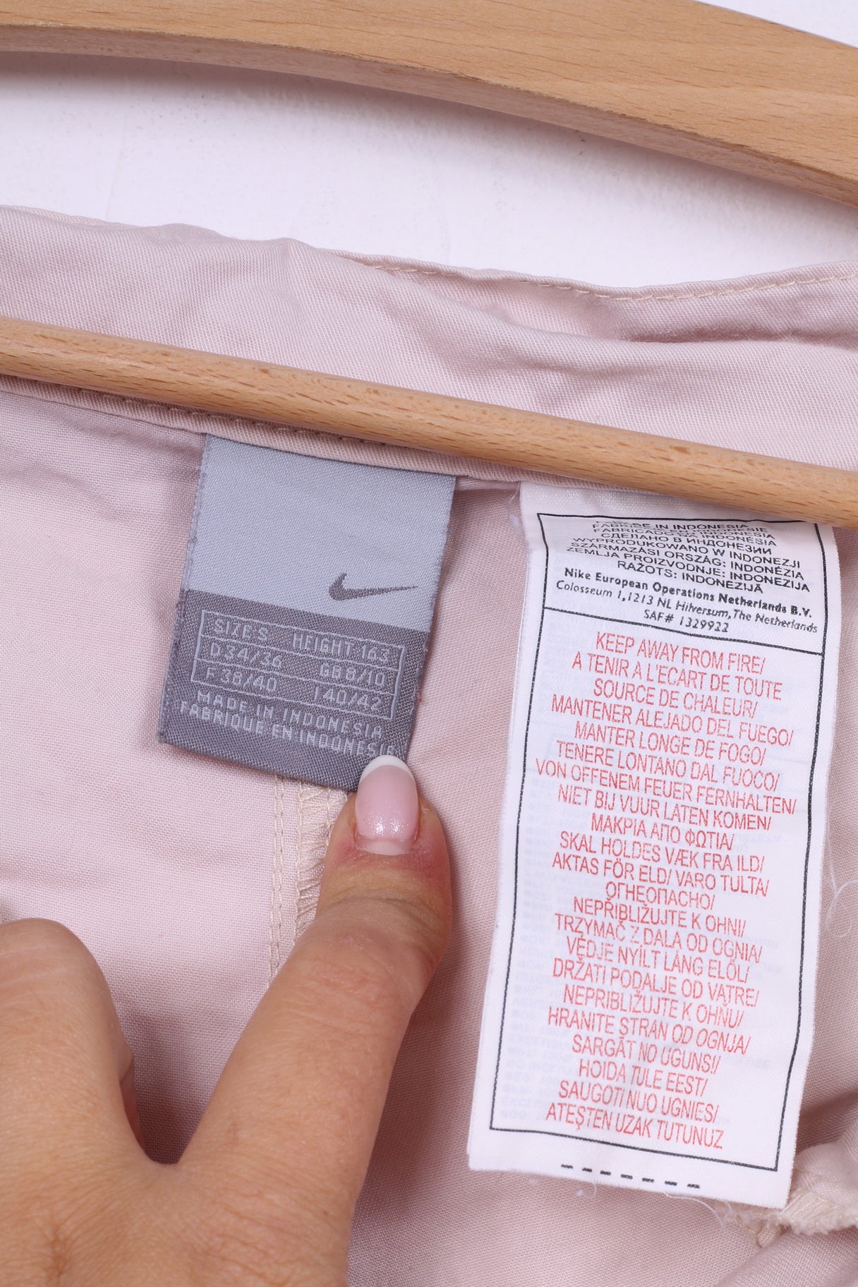 Nike Womens S 34/36 Capri Pants Pink Cotton Sportswear