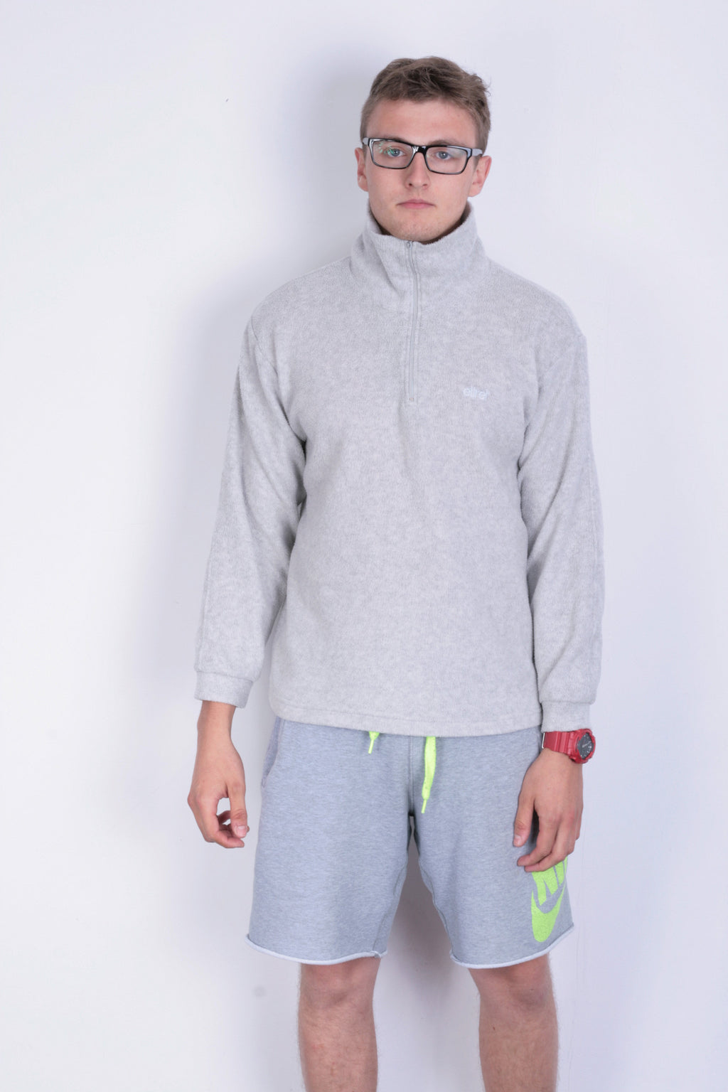 Etirel le style Sportif Mens M Sweatshirt Zip Neck Fleece Top - RetrospectClothes