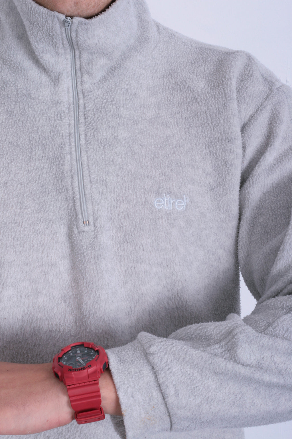 Etirel le style Sportif Mens M Sweatshirt Zip Neck Fleece Top - RetrospectClothes