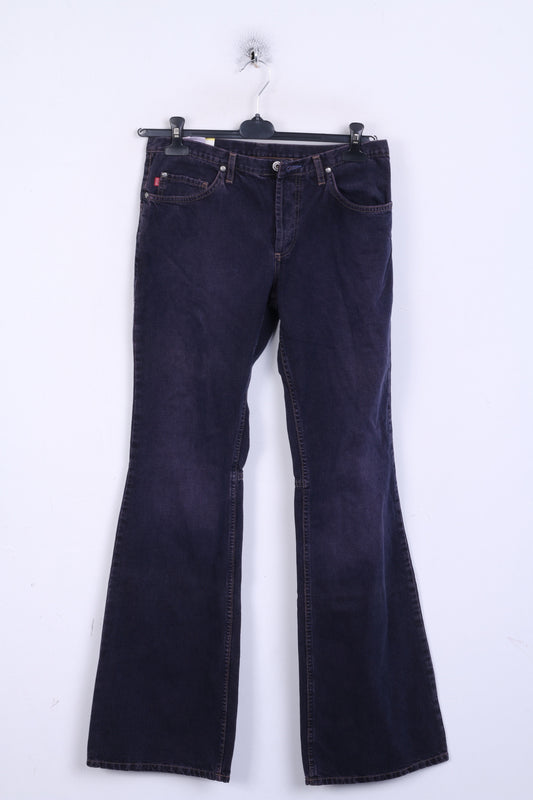 Nuovi pantaloni jeans Mustang Jeans da donna W31 L36 Bootcut Plum Cotton