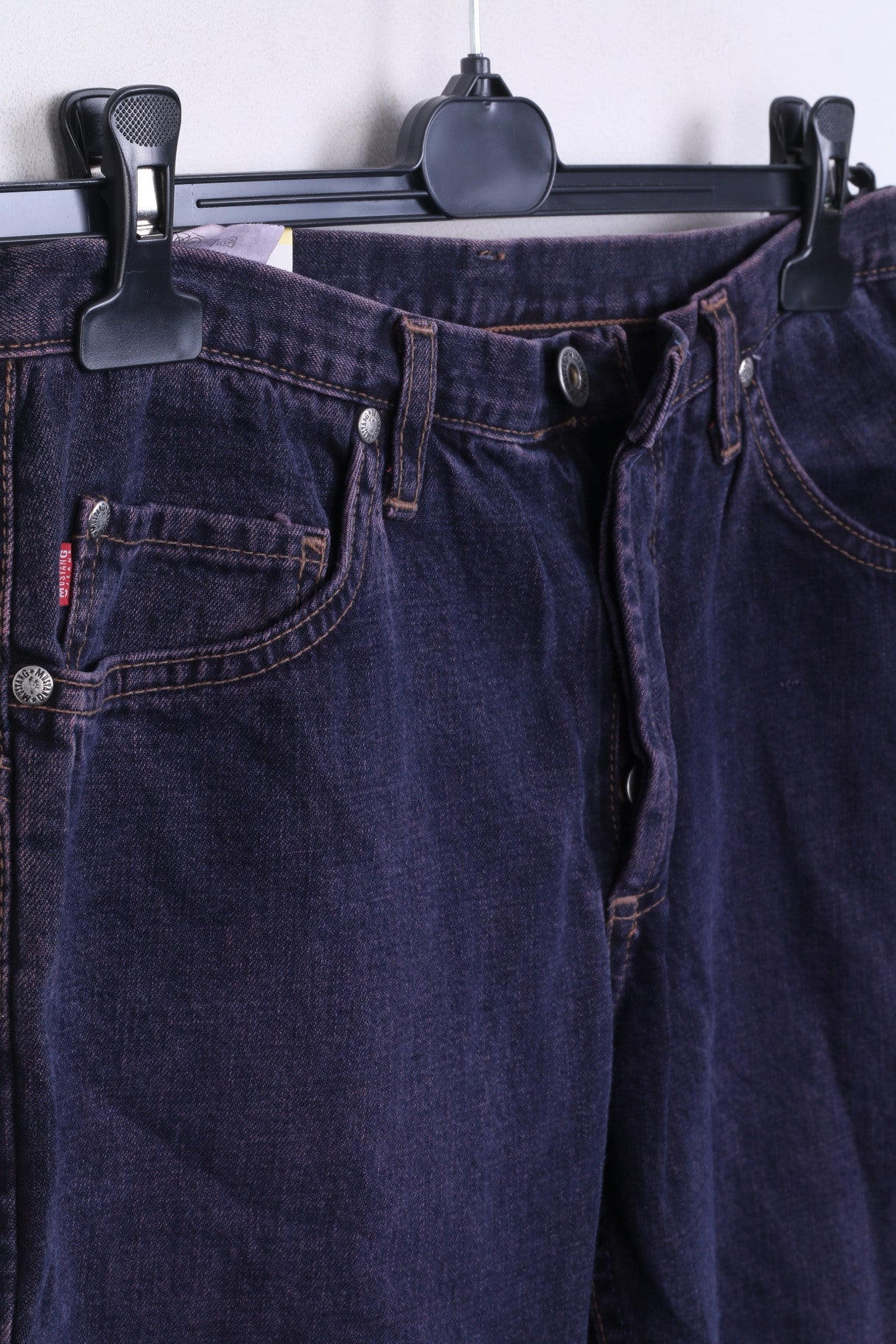 Nouveau MUSTANG jean femme W31 L36 jean pantalon Bootcut prune coton