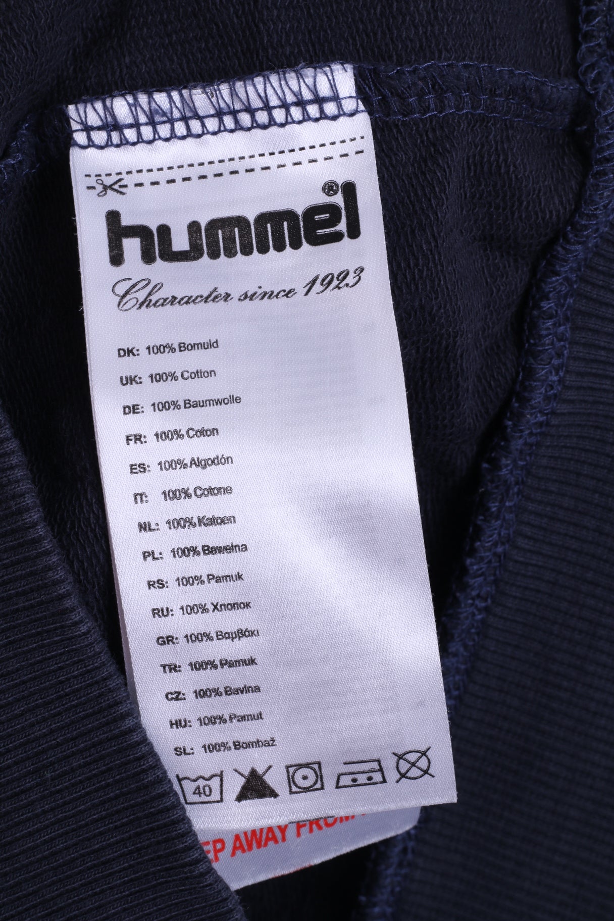 Hummel Youth 16 Age Sweatshirt Grey Track Top Hood Cotton Zip Up Active Top