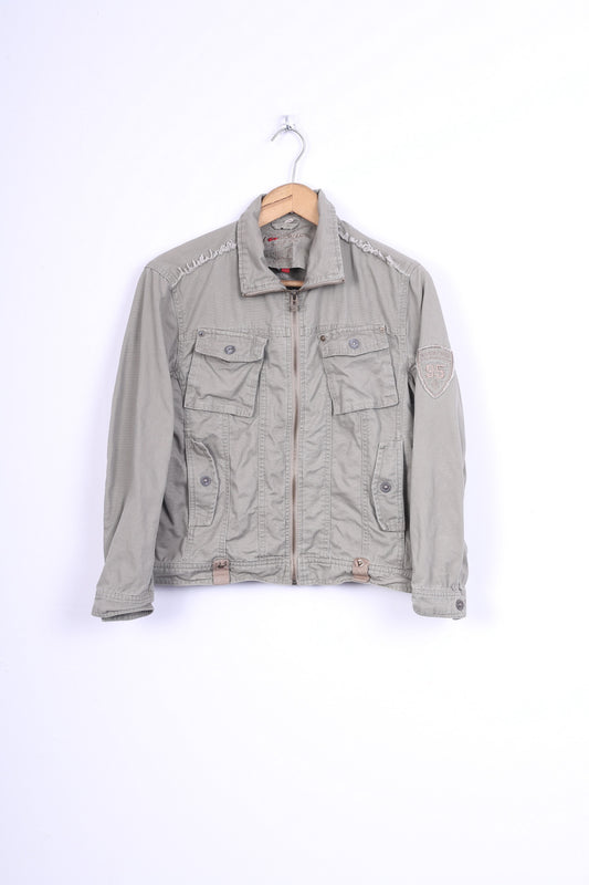 GLORIOUS Boys 152 Jacket Cotton Khaki Pockets Full Zipper