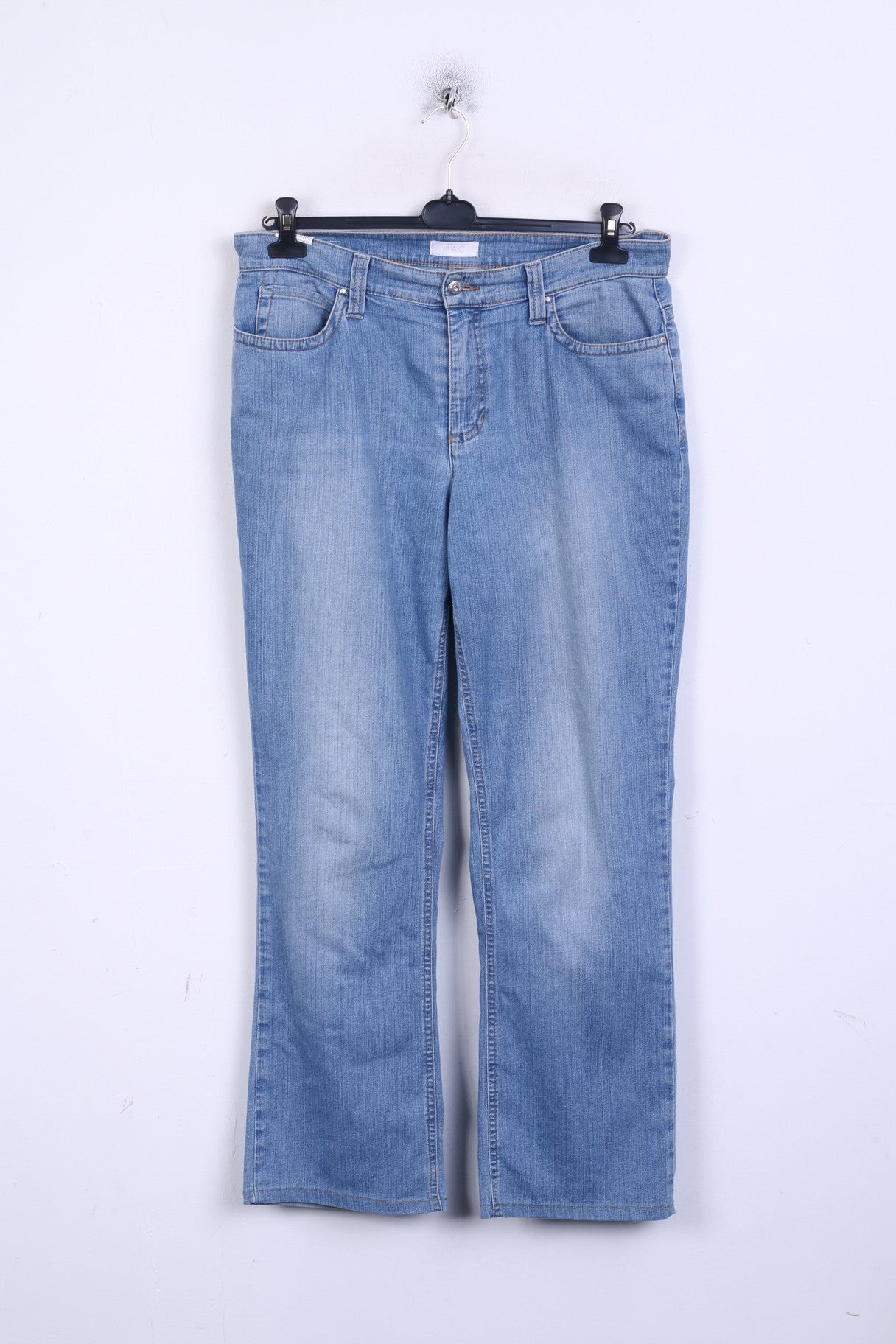 MAC Jeans Womens 46/32 Trousers Denim Jeans Blue Light Wash Cotton
