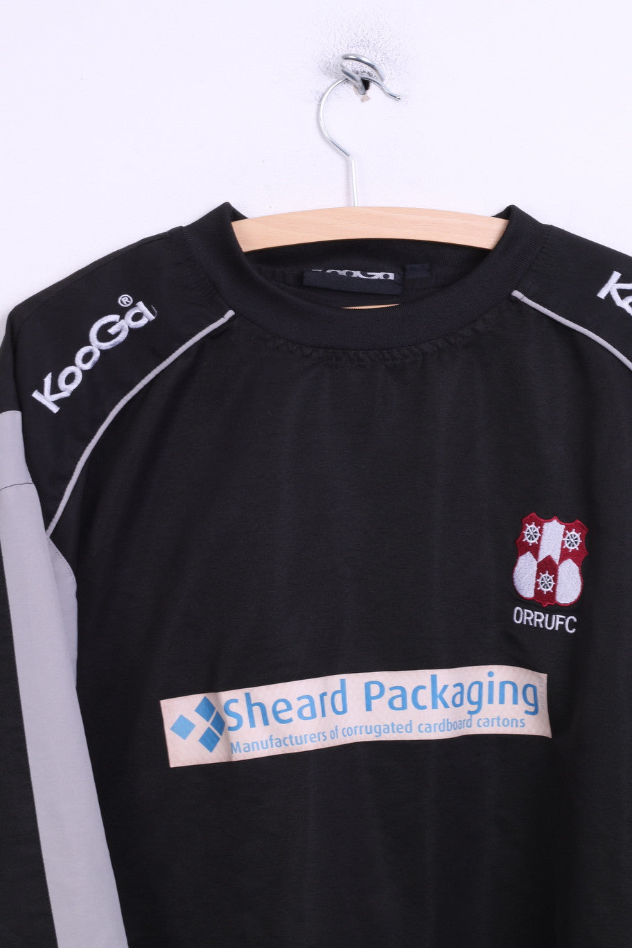 Kooga ORRUFC Mens 2XL Sweatshirt Black Rugby Sport Sheard Packaging - RetrospectClothes