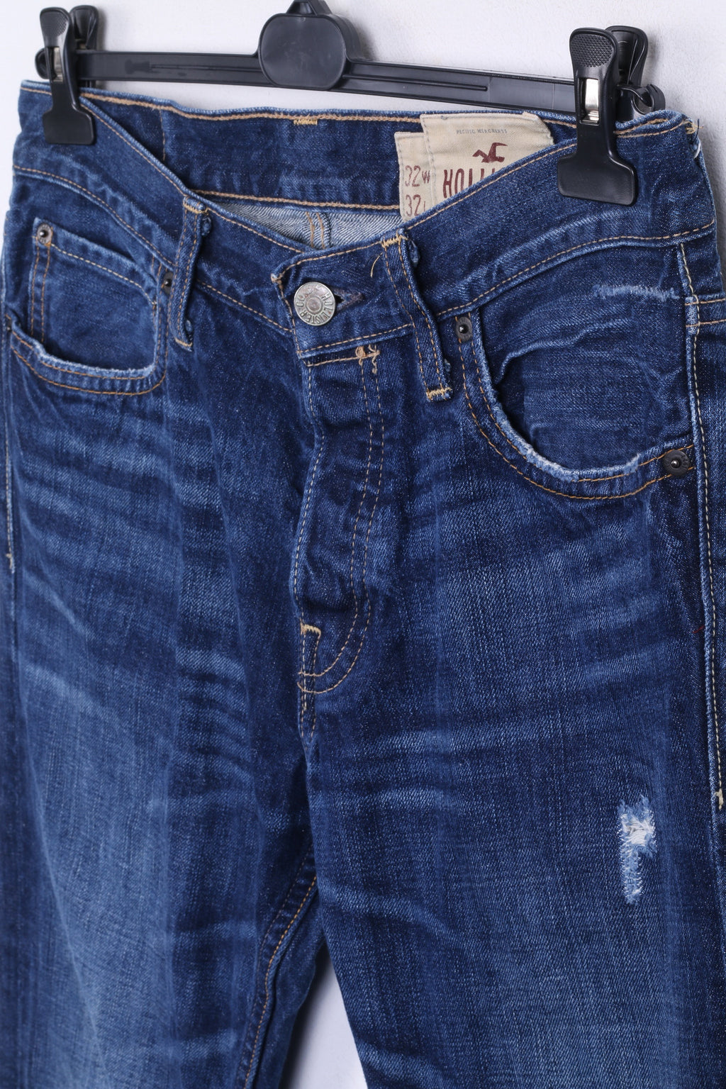 HOLLISTER Mens W32 L32 Jeans Pants Trousers Denim Straight Leg