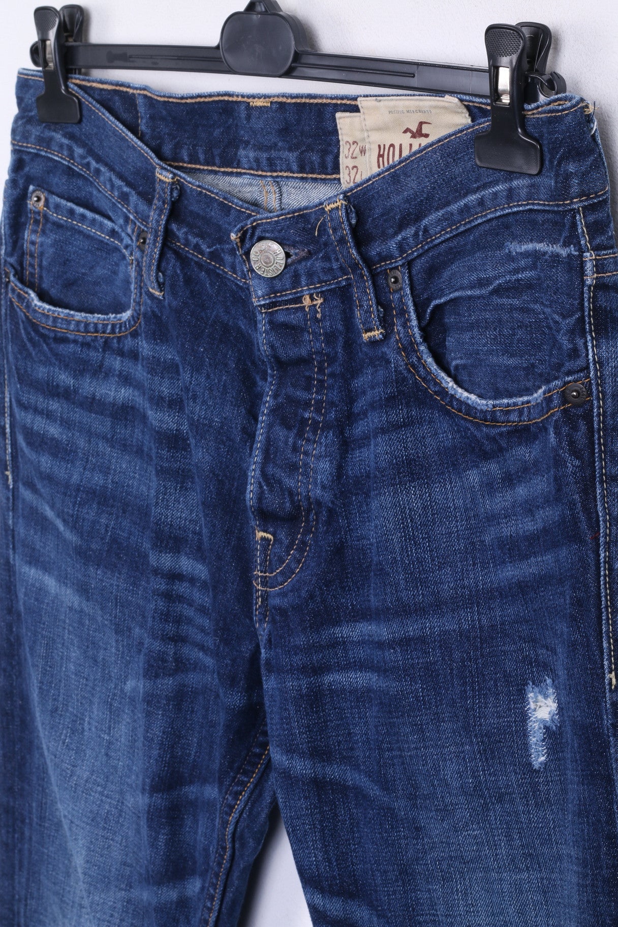 HOLLISTER Mens W32 L32 Jeans Pants Trousers Denim Straight Leg
