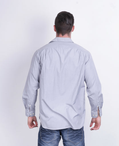 Thomas Pink Jermyn Street Mens 15.5 M Casual Shirt Cotton Long Sleeve Grey - RetrospectClothes
