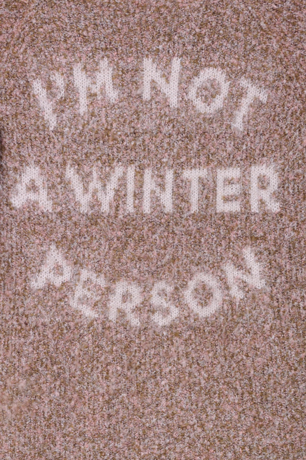 Bershka Womens S Jumper Brown Stretch Multi Color Knitted Graphic Sweater