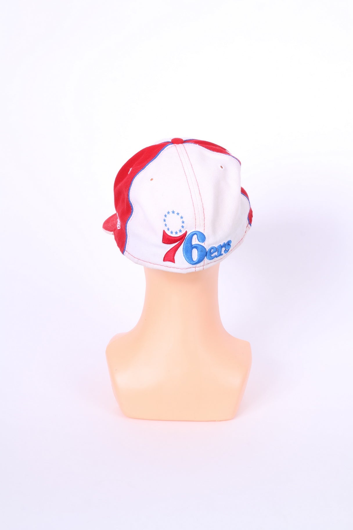New Era Mens 7.5 Caps NBA Basketball Red White Hat 76 ers 59 FIFTY 59.6 cm