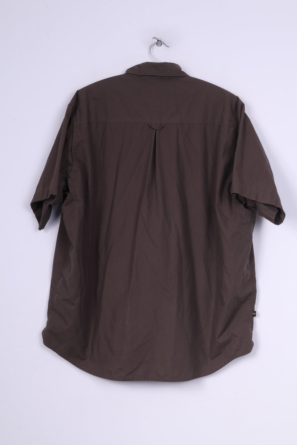 Mountainlife Uomo XL (2X) Camicia casual Marrone Manica corta Outdoor Company Marrone 