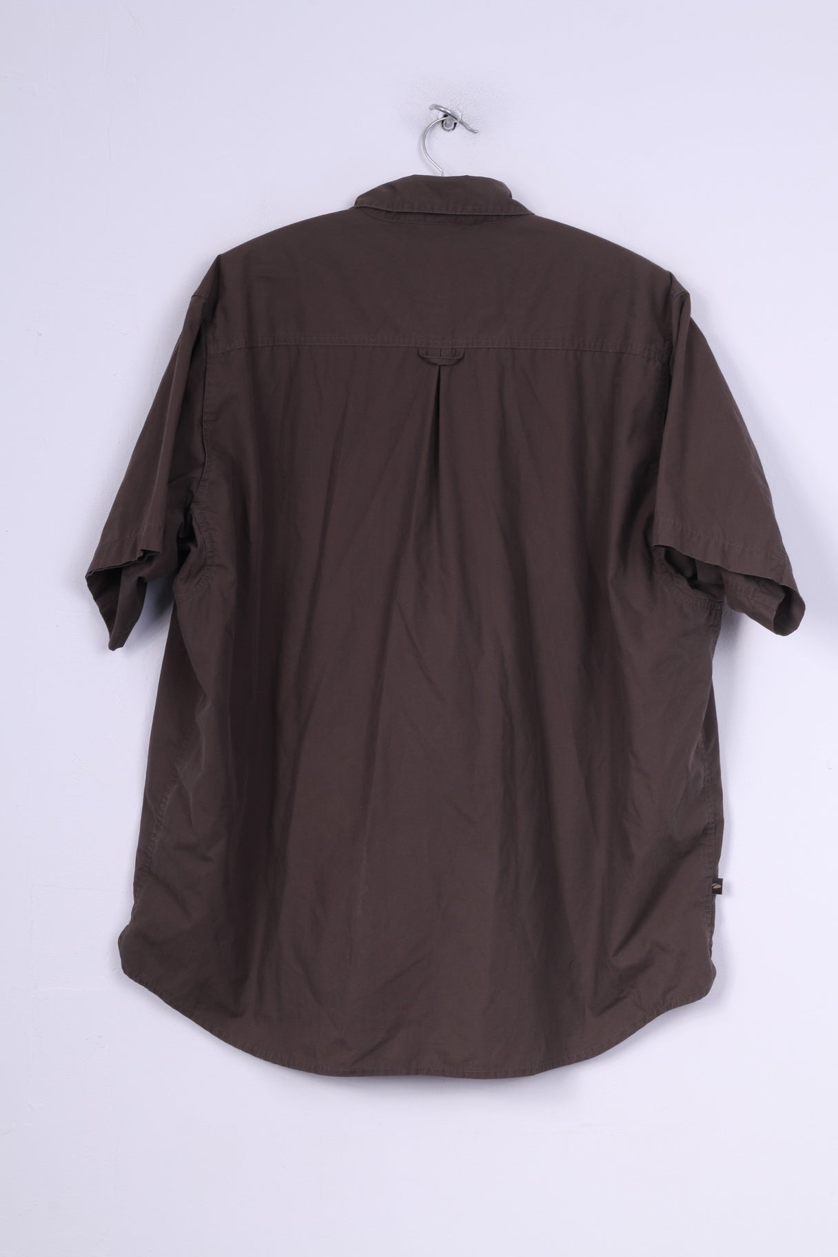 Mountainlife Uomo XL (2X) Camicia casual Marrone Manica corta Outdoor Company Marrone 