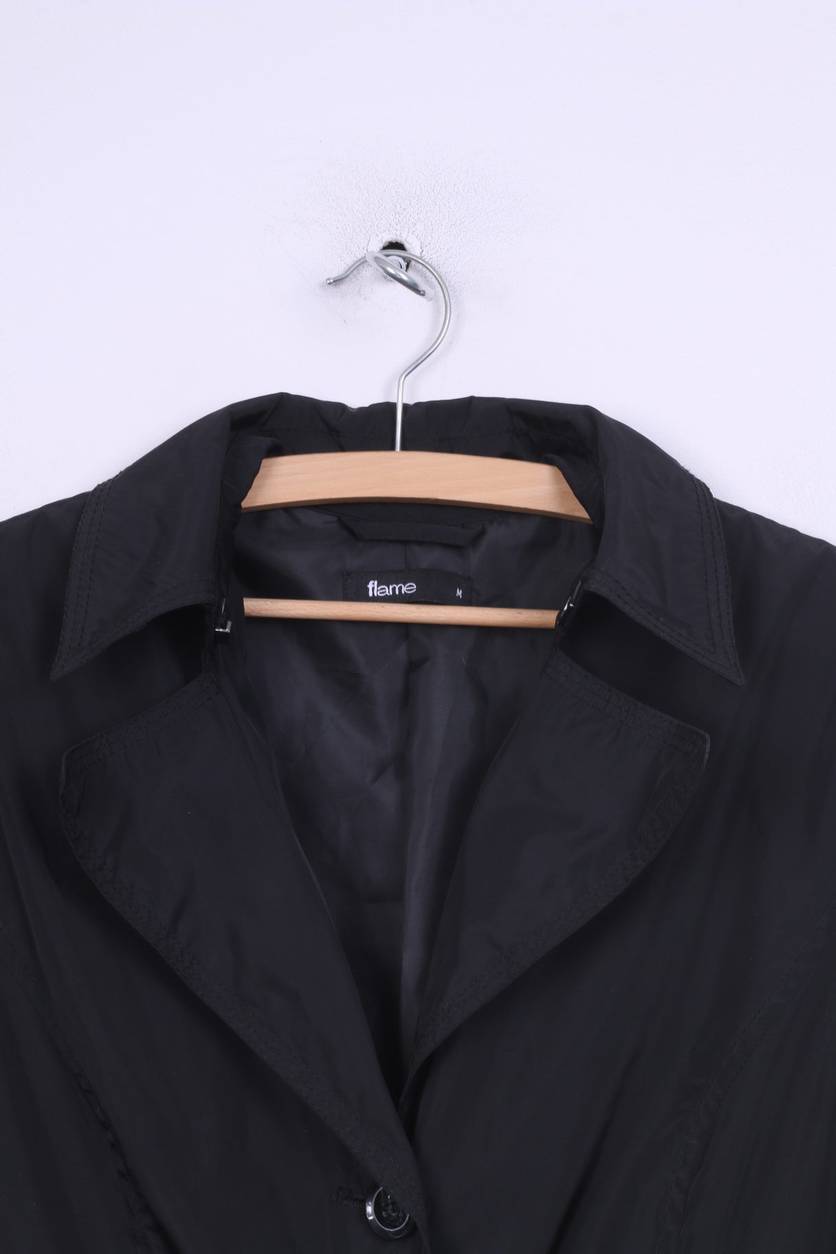 Cappotto M da donna Flame monopetto nero vintage 