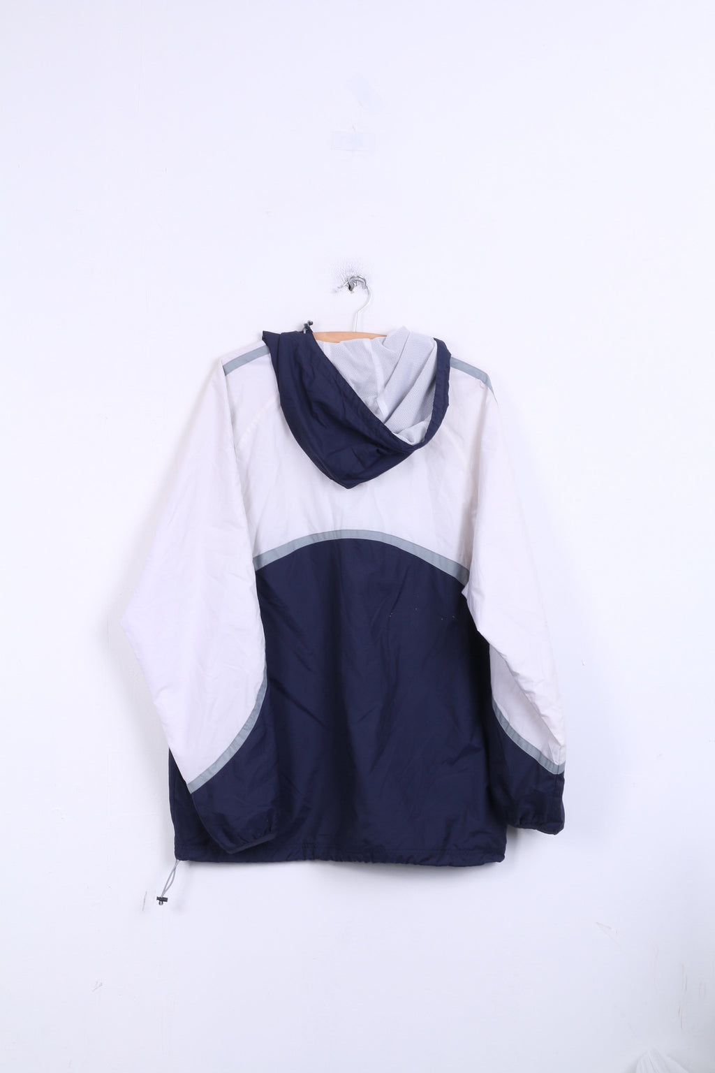 Canterbury Of New Zealand IRFU Mens XL Jacket White Hood Rugby Sport Nylon Waterproof - RetrospectClothes