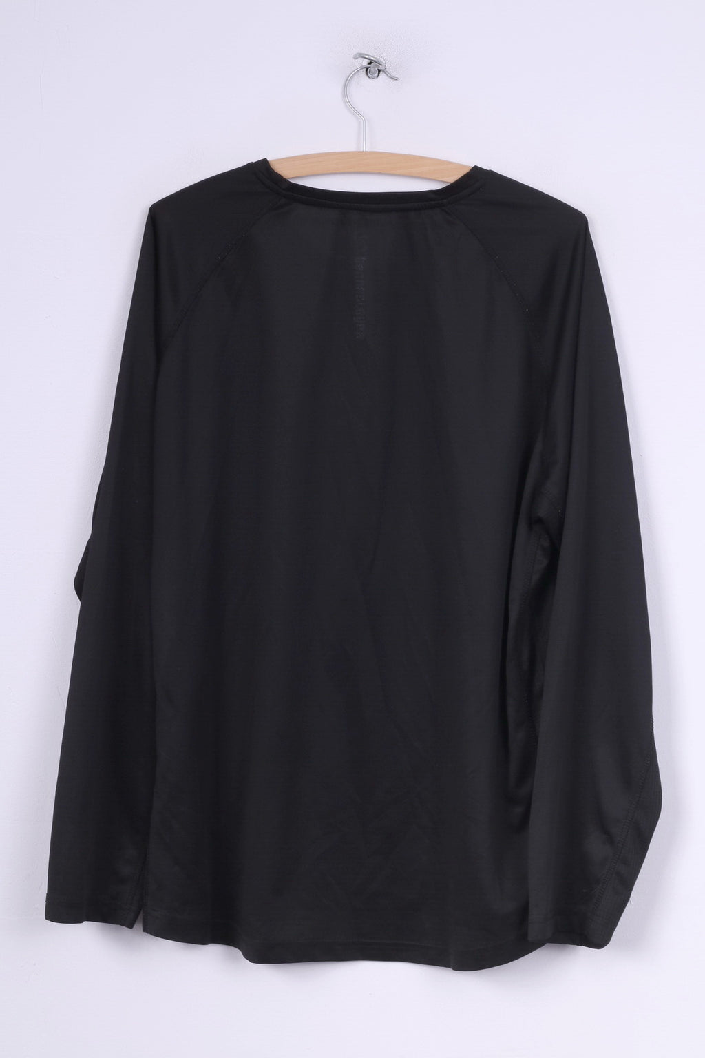 Technolayer Mens 2XL Shirt Long Sleeve Crew Neck Black Sportswear