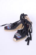 Replay Womens 3.5 eu 36 Scarpe Sandali con plateau Logo in cotone nero estivo