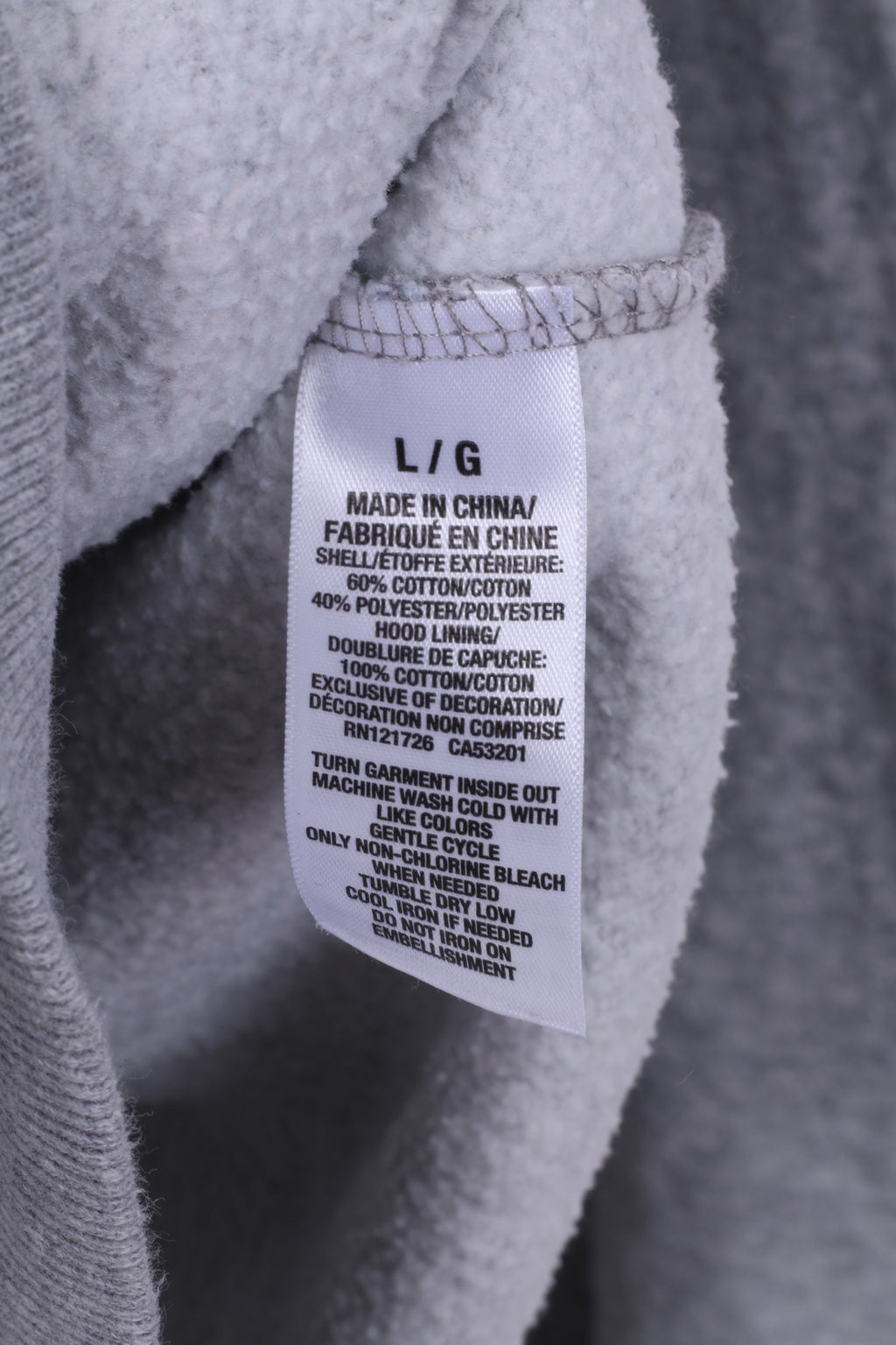 Aeropostale Uomo L Maglione Felpa con cappuccio Zip Collo Cotone Abbigliamento sportivo Grigio 