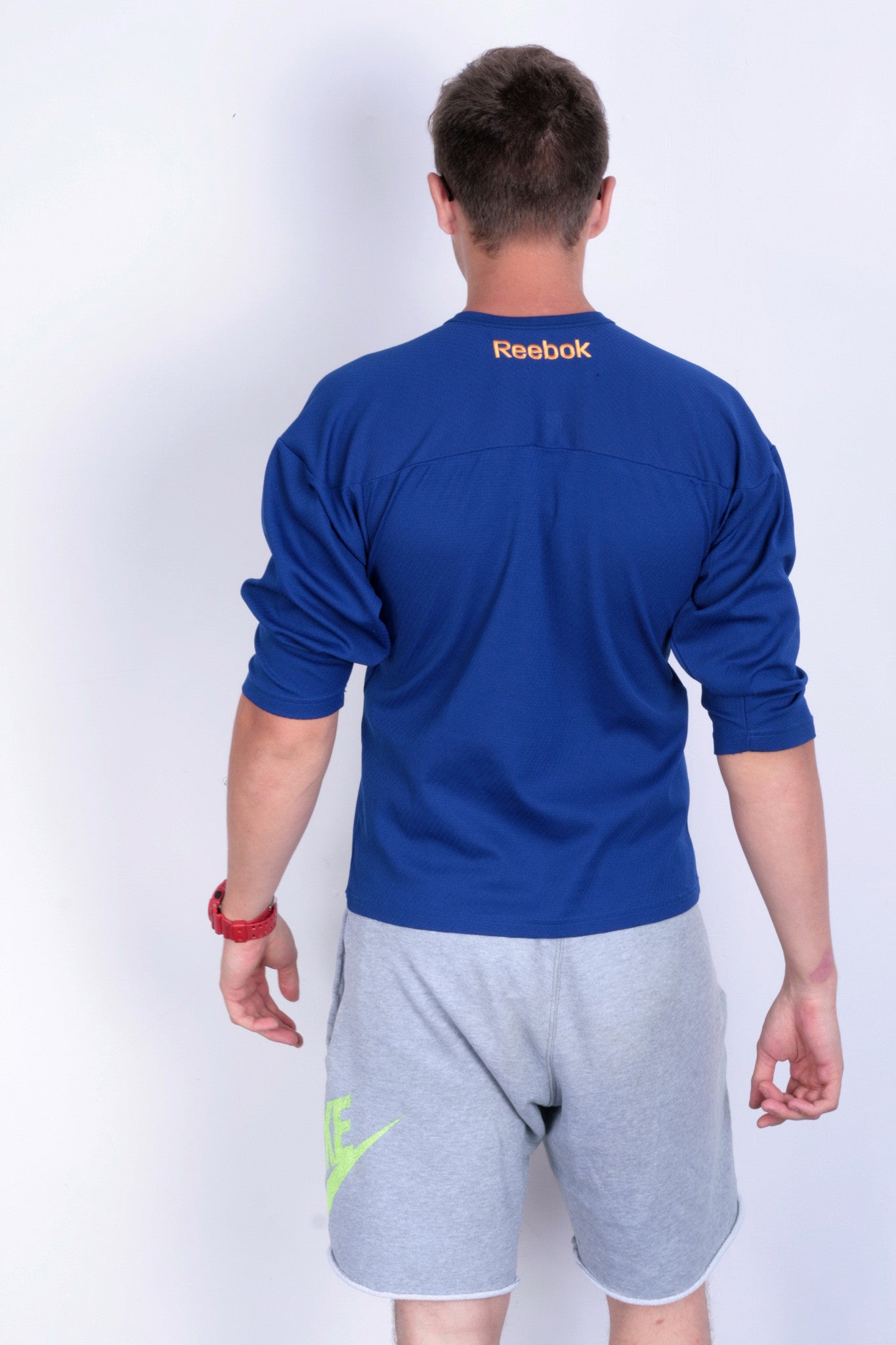 Reebok Svenska Bandyförbundet Mens Xs Youth 150cm T-Shirt Long Sleeve Sport - RetrospectClothes