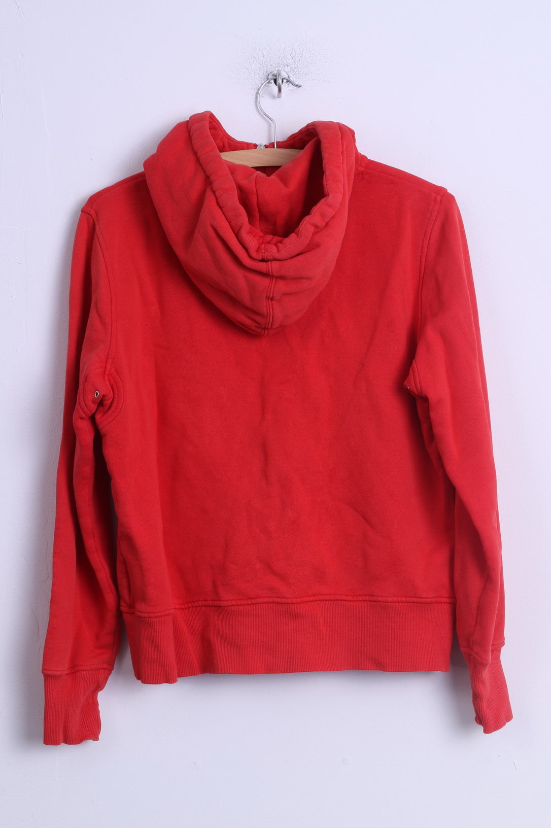 GANT Felpa L da donna in cotone rosso con zip e cappuccio Abbigliamento sportivo