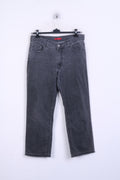 ANGELS Pantalon Femme 44 XL Pantalon Gris Coton