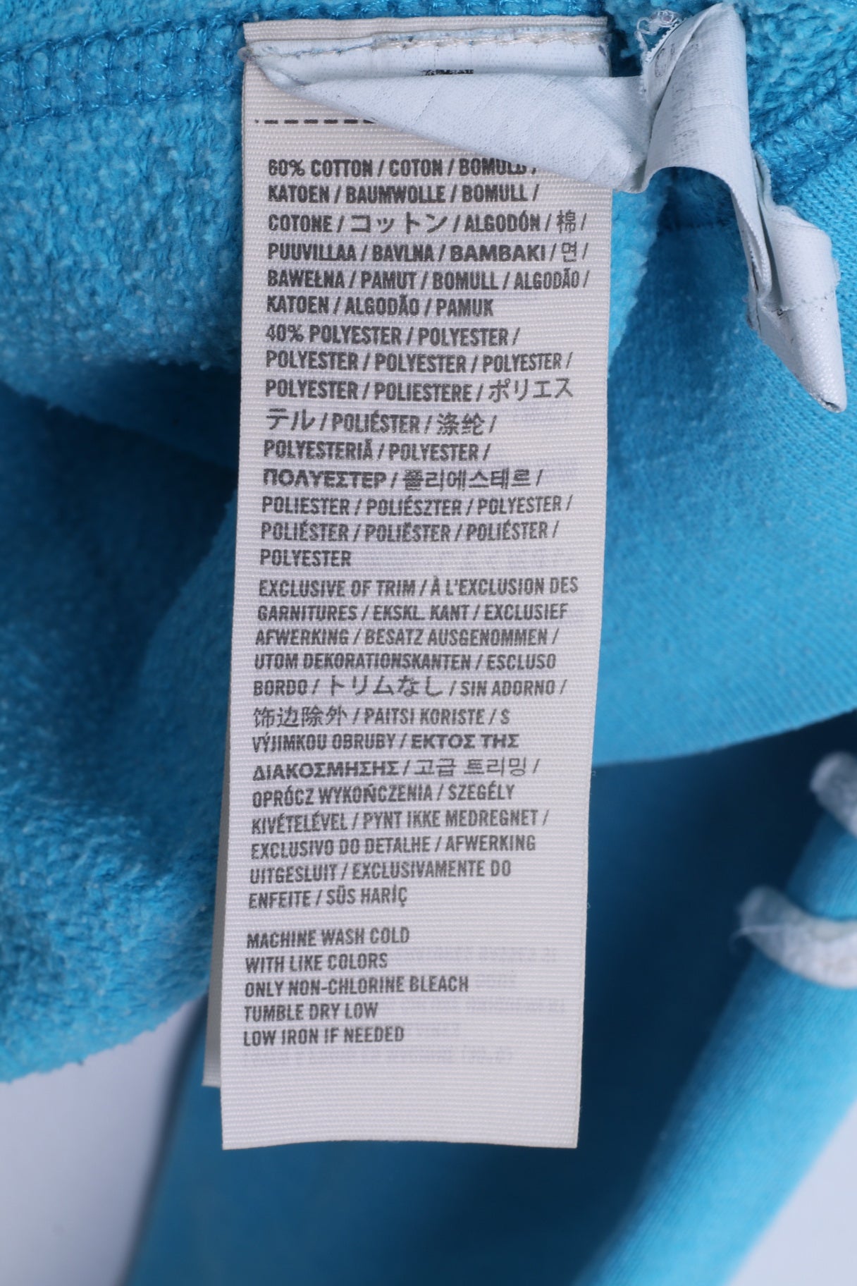 Felpa Hollister da donna M Felpa con cappuccio in cotone turchese con zip California