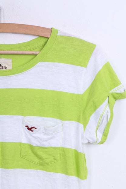 HOLLISTER California Womens M Shirt Striped Green Cotton - RetrospectClothes
