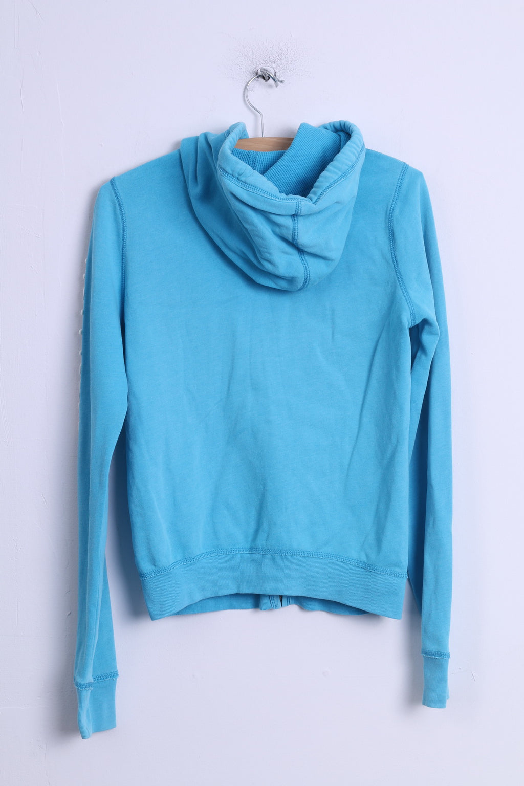 Felpa Hollister da donna M Felpa con cappuccio in cotone turchese con zip California