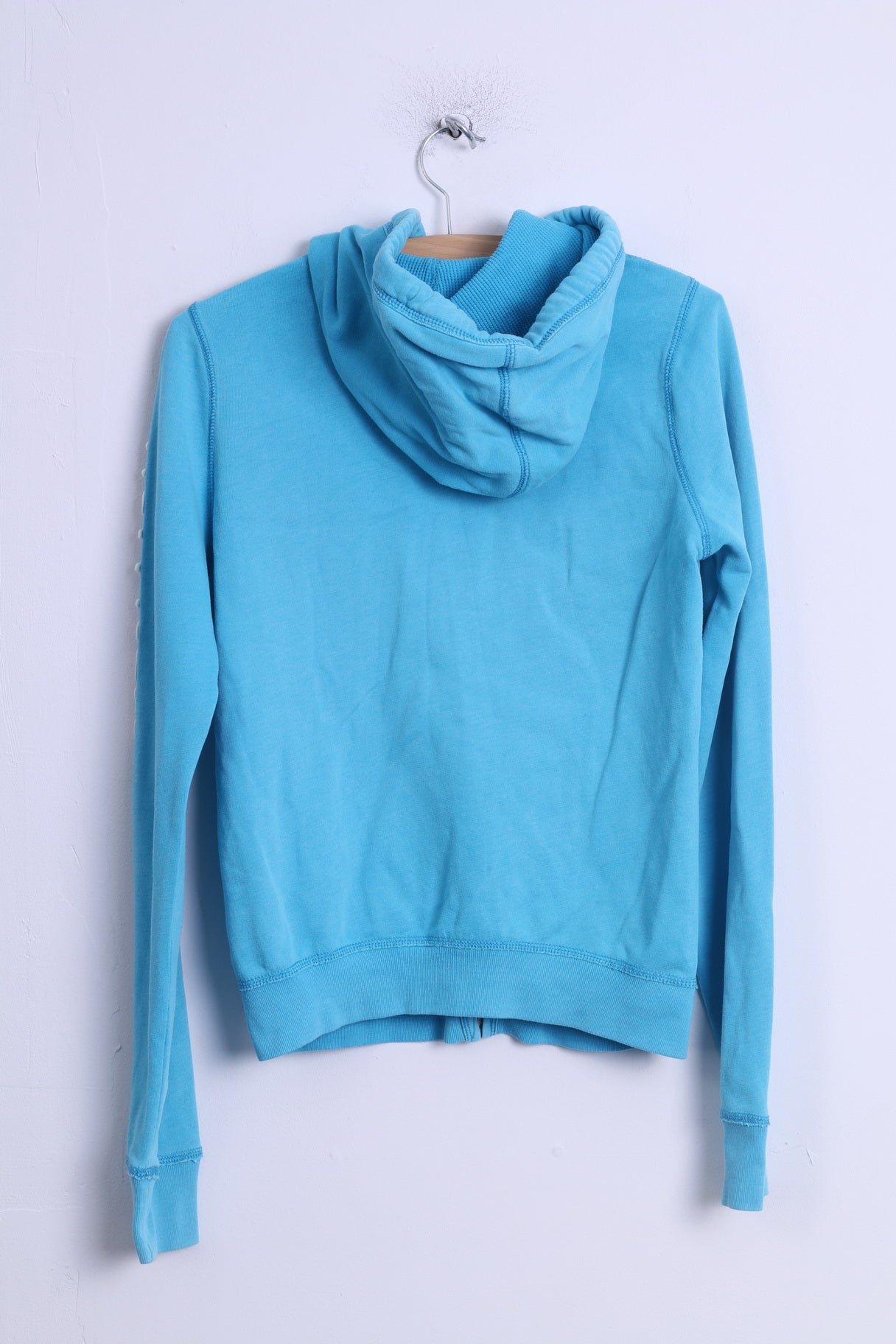 Felpa Hollister da donna M Felpa con cappuccio in cotone turchese con zip California