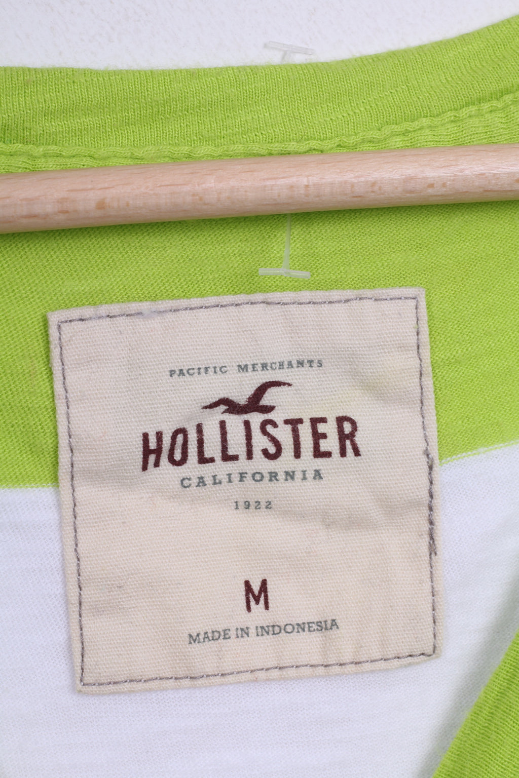 HOLLISTER California Womens M Shirt Striped Green Cotton - RetrospectClothes