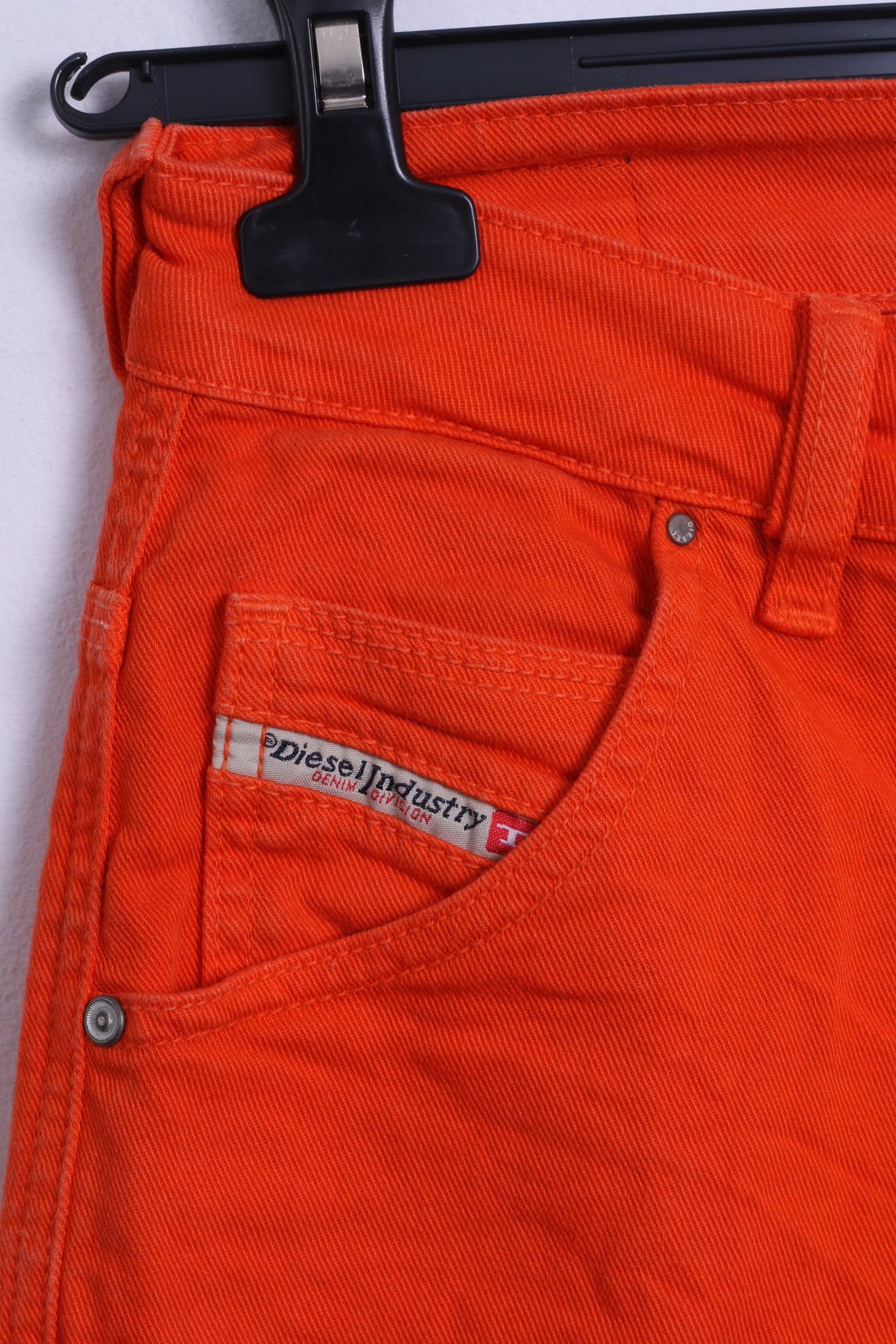 Pantaloni Capri 14 M da donna Diesel Industry in cotone arancione