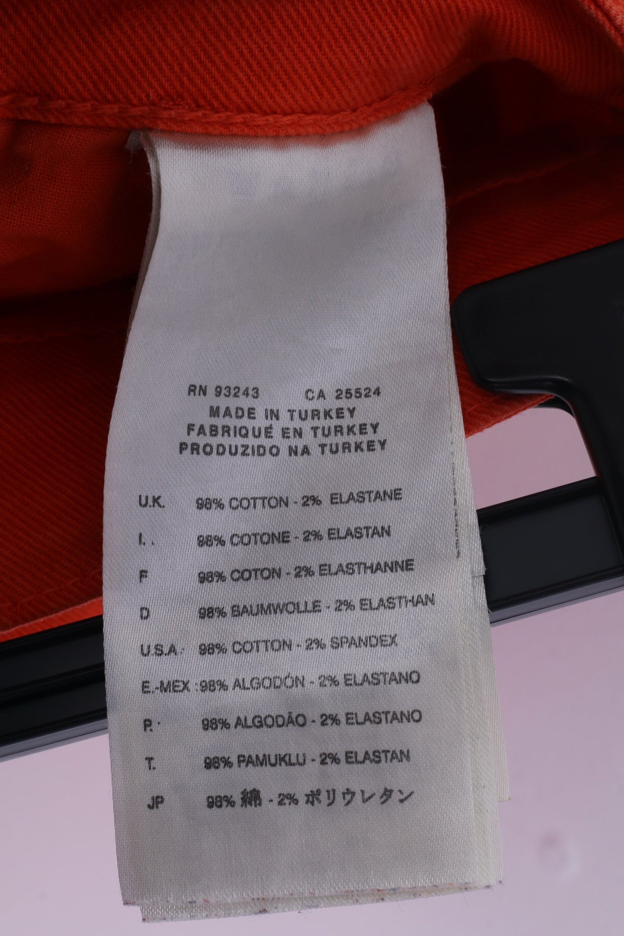 Pantaloni Capri 14 M da donna Diesel Industry in cotone arancione