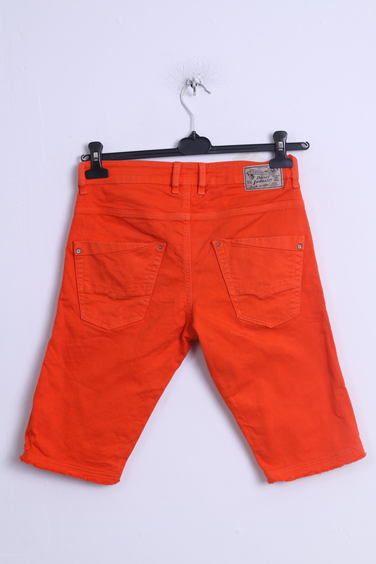 Pantaloni Capri 14 M da donna Diesel Industry in cotone arancione