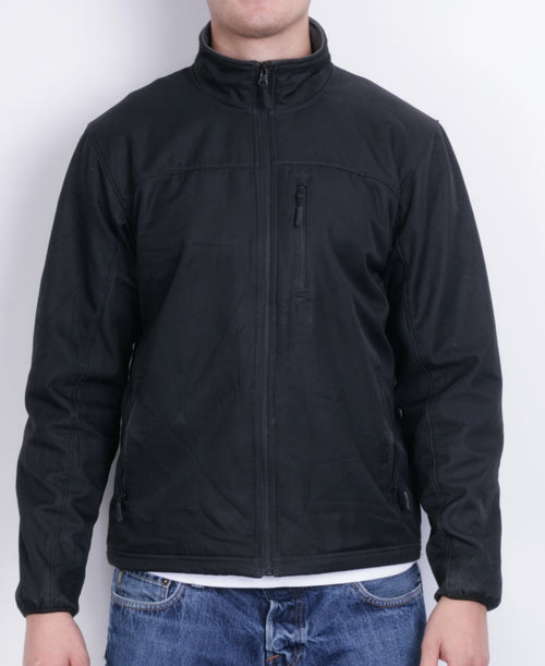 Champion Mens M Sweatshirt Full Zipper Black Sport - RetrospectClothes
