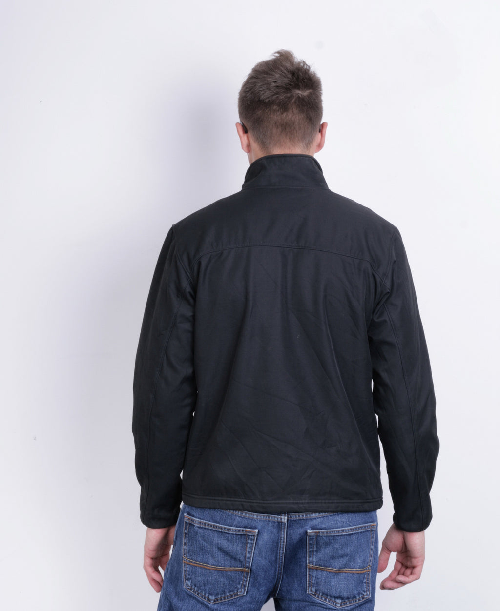 Champion Mens M Sweatshirt Full Zipper Black Sport - RetrospectClothes