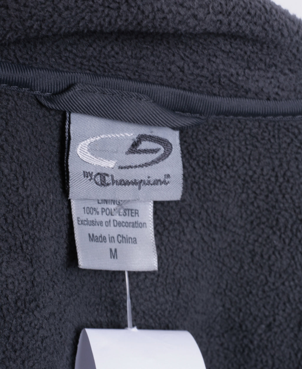 Champion Mens M Sweatshirt Full Zipper Black Sport - RetrospectClothes