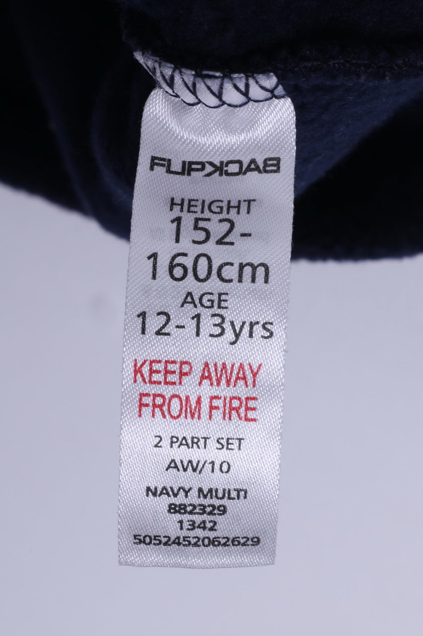 Felpa Homer in pile blu scuro da 160 cm per bambini di 1-12-13 anni dei Simpsons