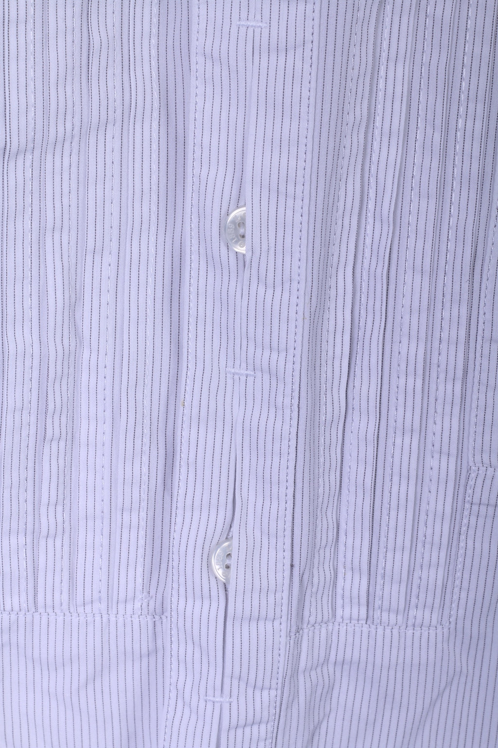 Lee L Chemise décontractée pour homme Col montant rayé Blanc à manches longues