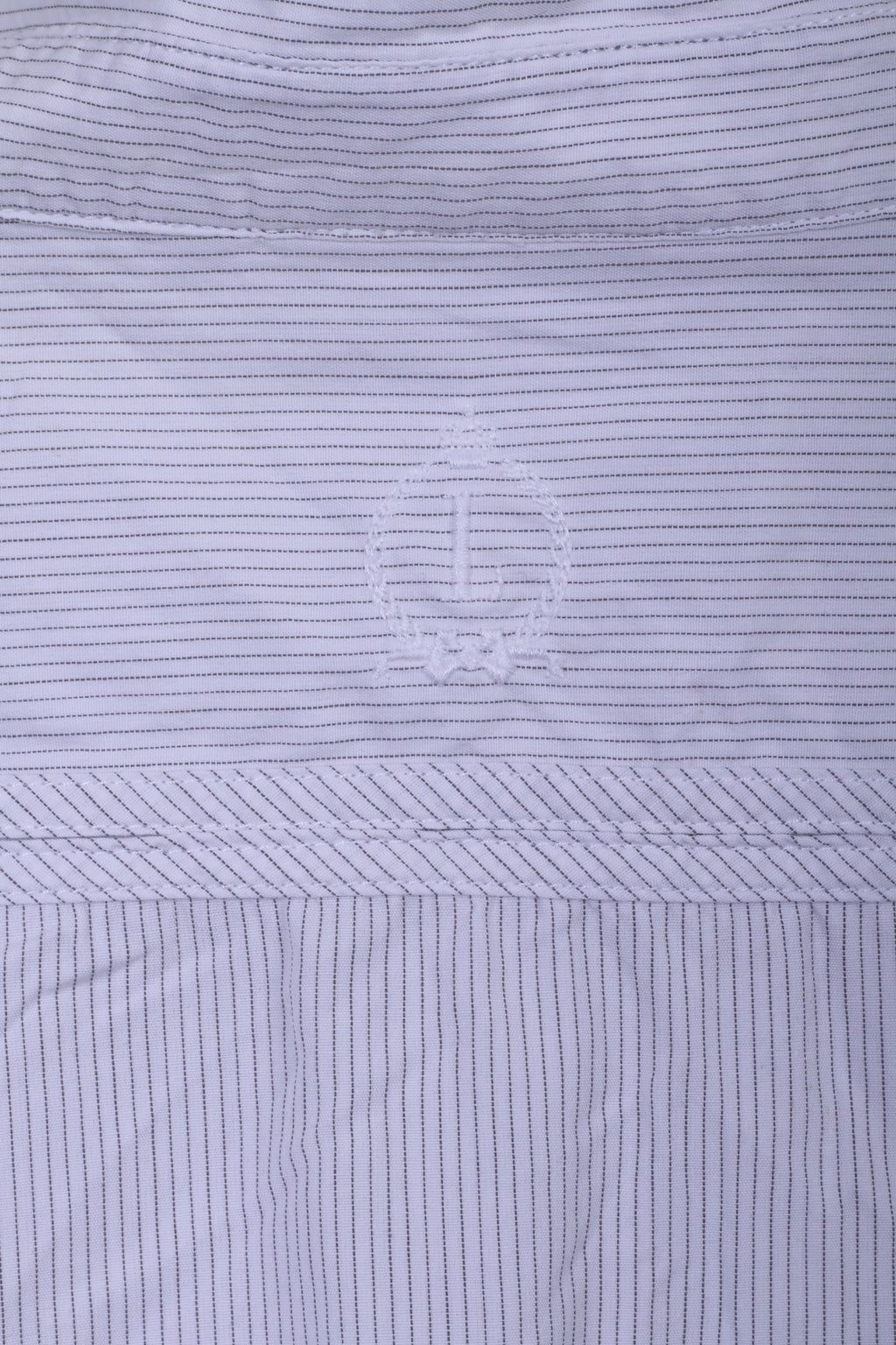 Lee L Chemise décontractée pour homme Col montant rayé Blanc à manches longues