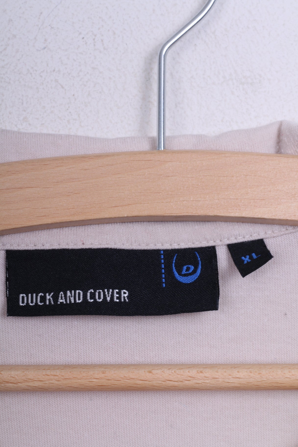 Duck and Cover Polo XL Homme Coton Col Rond Marron Vif