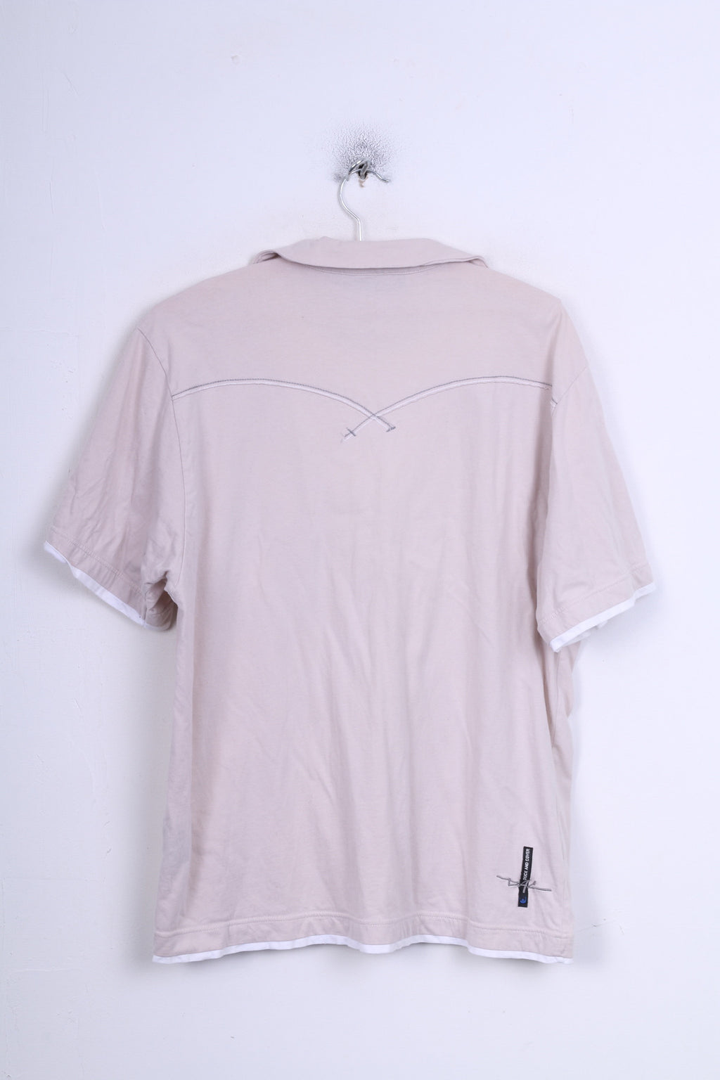 Duck and Cover Polo XL Homme Coton Col Rond Marron Vif