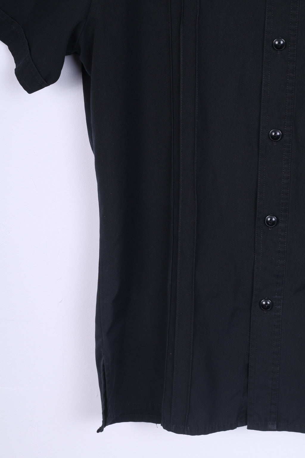G-Star Mens L Casual Shirt Short Sleeve Black Cotton
