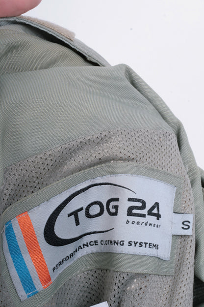 Tog24 Mens S Jacket Green Hood Anorak Nylon Parka Performance Clothing Systems - RetrospectClothes