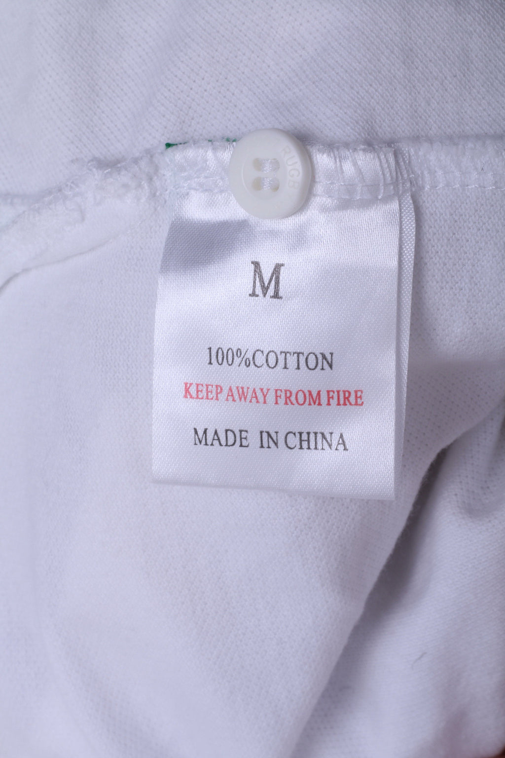 Irb Rugby 2007 Mens M Polo Shirt White Cotton France Sport - RetrospectClothes