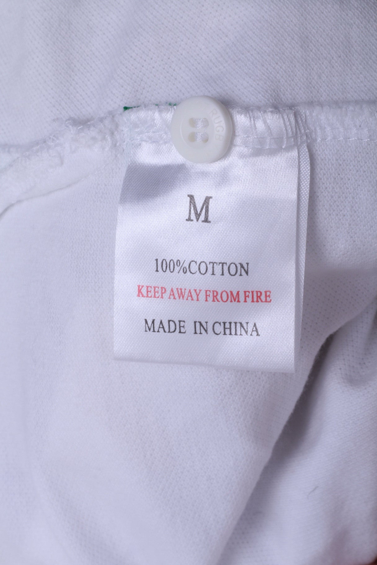 Irb Rugby 2007 Mens M Polo Shirt White Cotton France Sport - RetrospectClothes