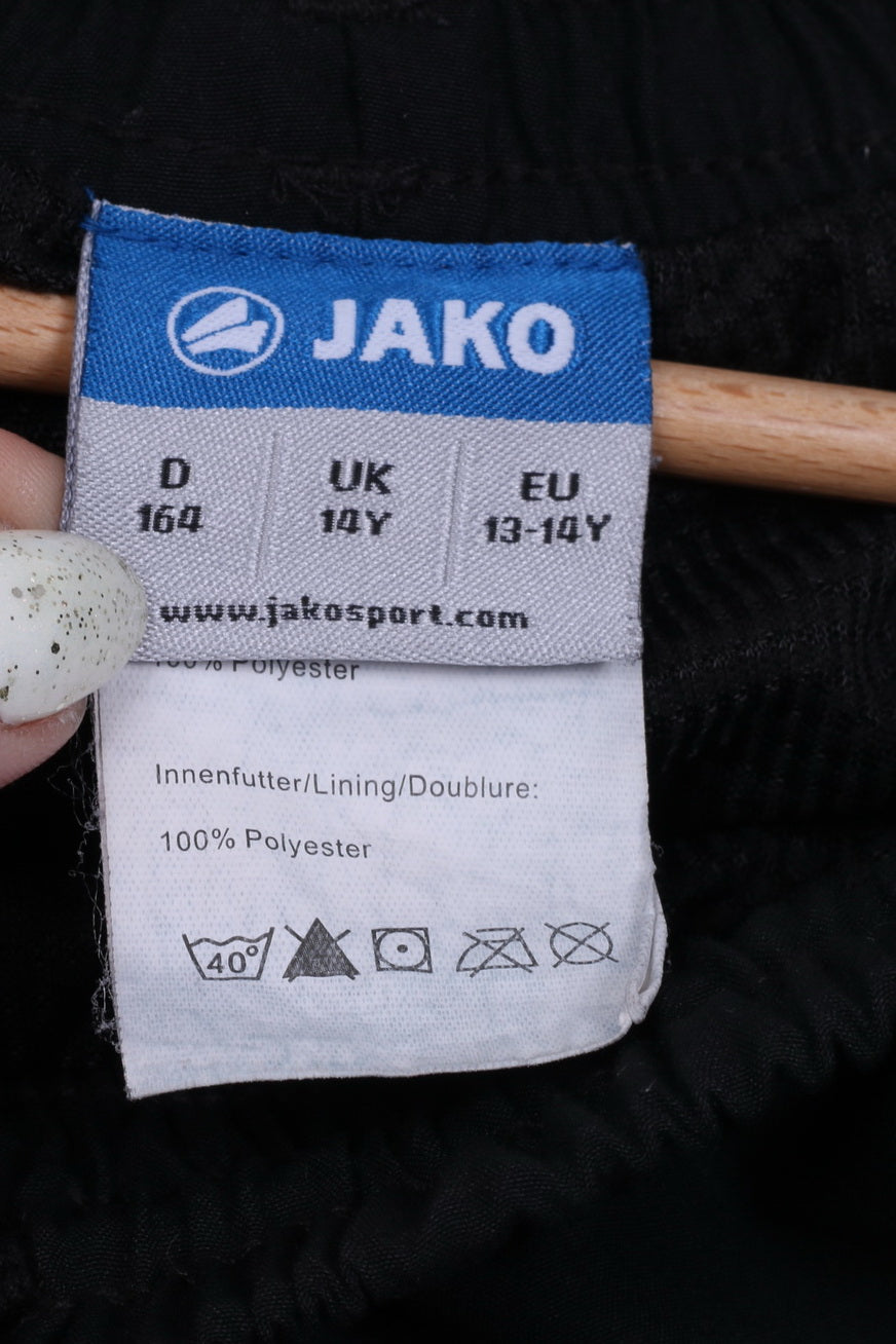 Jako Boys 14 Age Sweatpants Black Sportswear Track Bottoms #9 Sport